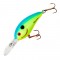 Bomber Fat Free Shad 3/4 Oz Chartreuse Blue