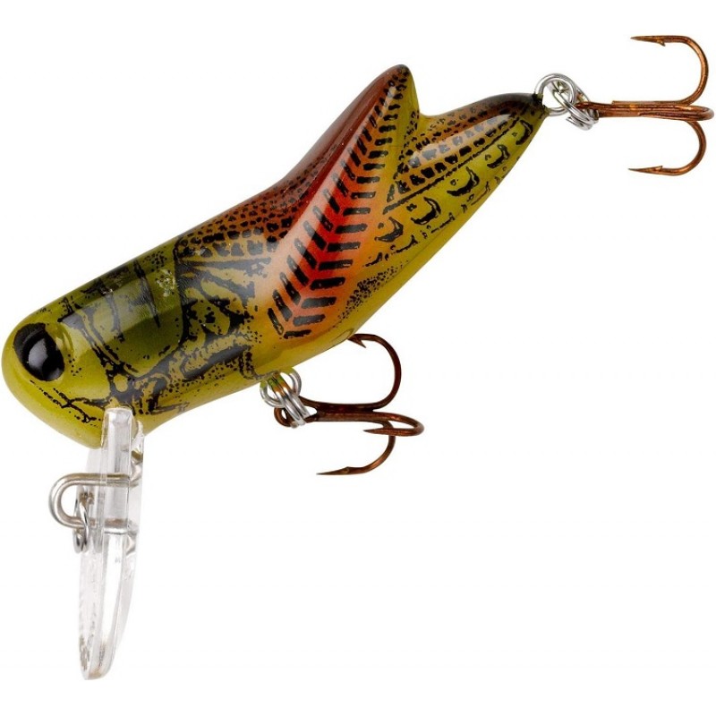 Rebel Crickhopper Ultralight Waking Crankbait 3/32 oz, Summer Hopper