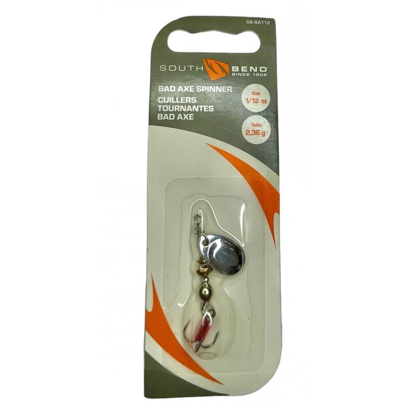 South Bend Bad Axe Spinner 1/12 oz, Silver