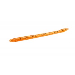 Zoom Finesse Worm 4.5" Bourbon Blaze S.E., 20 pcs