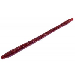 Zoom Finesse Worm 4.5" Cranberry, 20 pcs