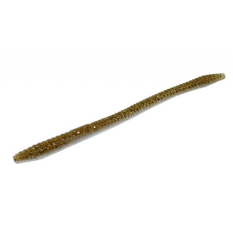 Zoom Finesse Worm 4.5" Brown Back, 20 pcs