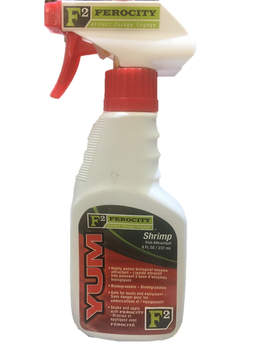 Yum F2 Crawfish Fish Attractant Spray - Safe For Boats